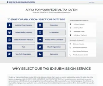 Tax-IRS-Ein.com(2020 SS) Screenshot