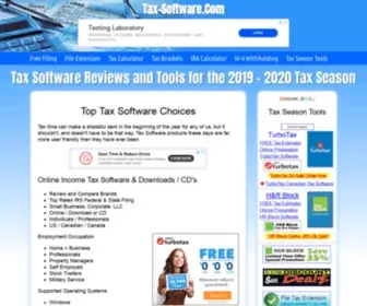 Tax-Software.com(Tax Software Information & Resources) Screenshot