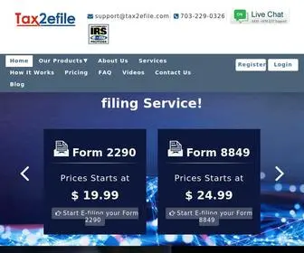 Tax2Efile.com(Tax2Efile) Screenshot