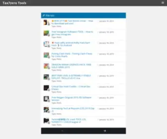 Tax7Zero.com(Tax7zero Tools) Screenshot