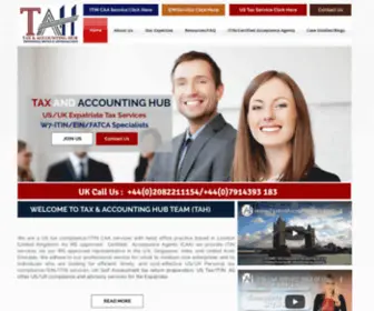 Taxandaccountinghub.com(Looking for IRS Certified Acceptance Agents (CAA)) Screenshot