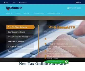 Taxapps.in(Providing online solution for e) Screenshot