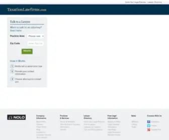 Taxationlawfirms.com(Tax Attorneys) Screenshot