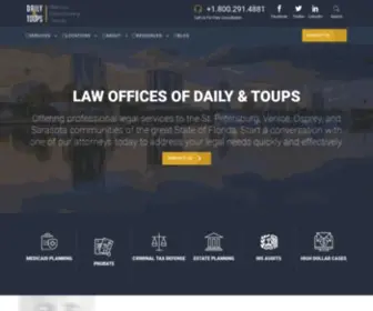 Taxattorneydaily.com(Law Offices of Daily & Toups) Screenshot
