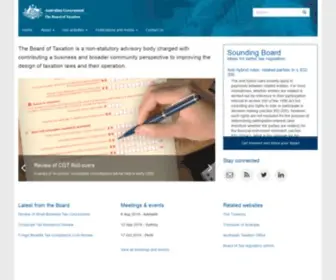 Taxboard.gov.au(Board of Taxation) Screenshot