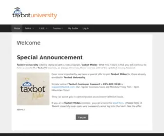 Taxbotuniversity.com(Taxbotuniversity) Screenshot