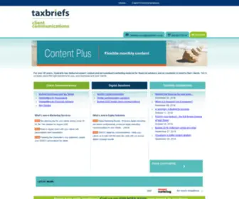 Taxbriefs.co.uk(Content Marketing and Client Communication for Financial Advisers & Accountants) Screenshot
