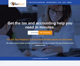 Taxbuzz.com(Find Local CPAs) Screenshot