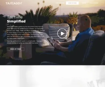 Taxcaddy.com(Home) Screenshot