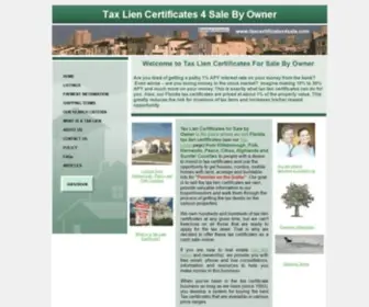 Taxcertificates4Sale.com(Tax Lien Certificates) Screenshot