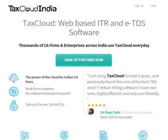 Taxcloudindia.com(I-T Return and e-TDS Return Software) Screenshot