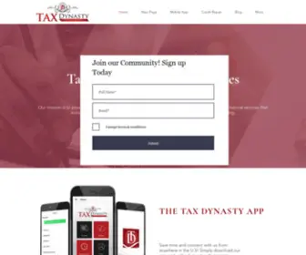 TaxDynastyfinancial.com(Newsite) Screenshot