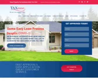 Taxease.com(Texas Property Tax Loans) Screenshot