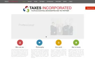 Taxesincorporated.com(Taxes Incorporated) Screenshot