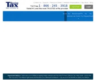 Taxexcise.com(HVUT Form 2290 Electronic Filing) Screenshot