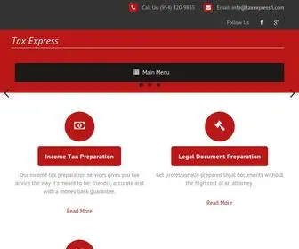 Taxexpressfl.com(Tax Express) Screenshot