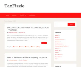 Taxfizzle.com(Personal Finance blog) Screenshot