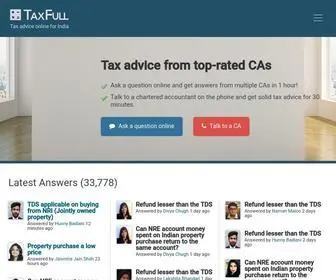 Taxfull.com(Tax advice online from top CAs) Screenshot