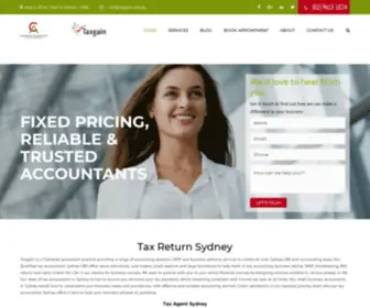 Taxgain.com.au(Business Tax Accountants in Sydney & Parramatta) Screenshot