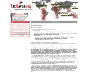 Taxhaven.org(Tax Haven Countries) Screenshot