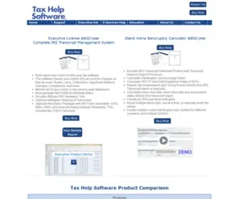Taxhelpsoftware.com(THS IRS Transcript Tools) Screenshot