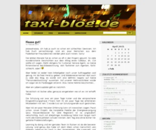 Taxi-Blog.de(Taxi Blog) Screenshot