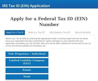 Taxid-Apply.com(Online Tax ID (EIN) Application) Screenshot