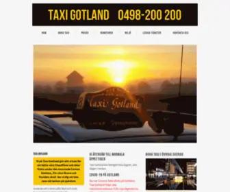 Taxigotland.se(Taxi Gotland) Screenshot