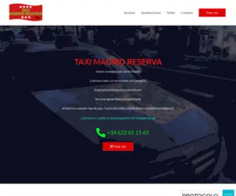 Taximadridreserva.com(TAXI MADRID RESERVA) Screenshot