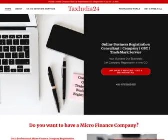 Taxindia24.com(Online Business Consultant) Screenshot