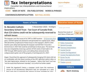 Taxinterpretations.com(Tax Interpretations) Screenshot