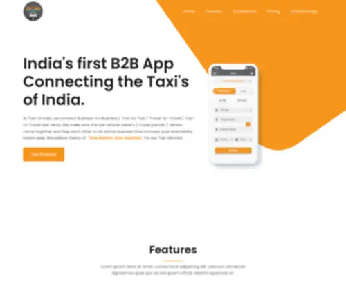 Taxiofindia.com(TAXI OF INDIA) Screenshot