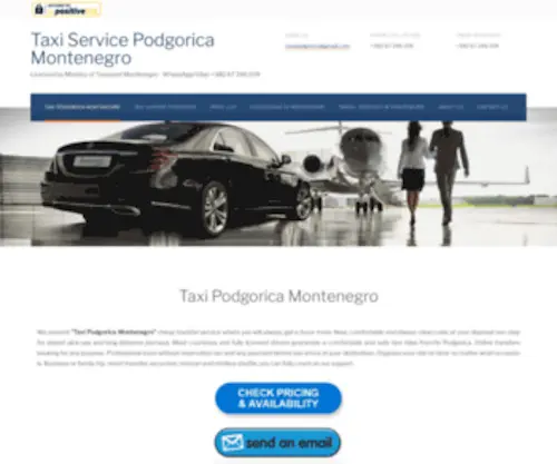 Taxipodgorica.com(Taxi Podgorica Montenegro) Screenshot