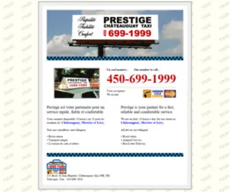 Taxiprestige.ca(Ch鈚eauguay) Screenshot