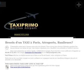 Taxiprimo.com(Taxi Parisien Transfert de personnes) Screenshot