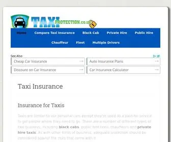 Taxiprotection.co.uk(Taxi Insurance UK) Screenshot