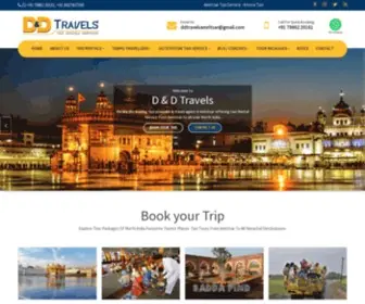 Taxirentalsinamritsar.com(D & D Travels) Screenshot