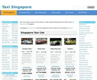 Taxisingapore.com(Taxi Singapore) Screenshot