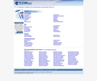 Taxisle.com(Accounting and Tax Directory) Screenshot