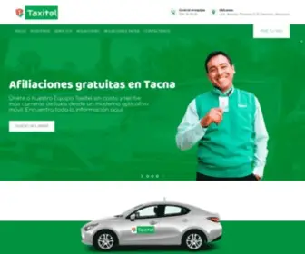 Taxitel.com.pe(Taxitel, Taxi en Arequipa, Servicio de Taxi en Arequipa, Taxi, Taxis, Transporte, Mensajeria, Mensajes, Afocat, Taxi Arequipa) Screenshot