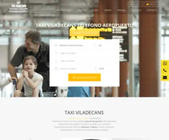 Taxiviladecans.com(Taxi Viladecans Aeropuerto Barcelona) Screenshot