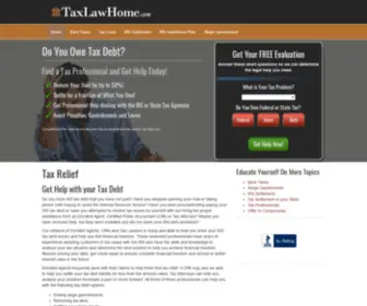 Taxlawhome.com(Tax Debt Relief) Screenshot