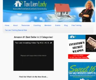 Taxlienlady.com(Invest in tax liens) Screenshot
