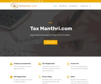 Taxmanthri.com(Hyderabad's Best Tax and Business Consultants) Screenshot