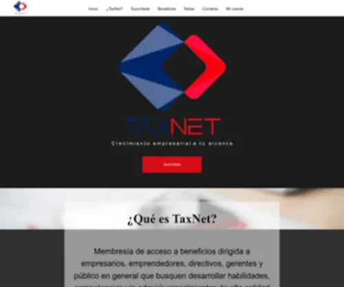 Taxnet.com.mx(Crecimiento empresarial a tu alcance) Screenshot