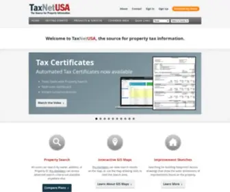 Taxnetusa.com(The source for property tax information) Screenshot