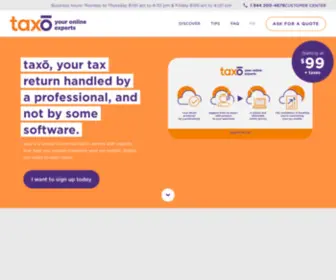 Taxo.ca(Maximize your tax credits with the help of our online experts) Screenshot