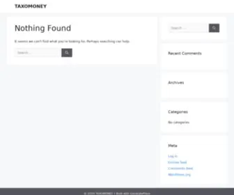 Taxomoney.com(Taxomoney) Screenshot