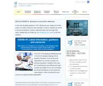Tax.org.uk(Chartered Institute of Taxation) Screenshot