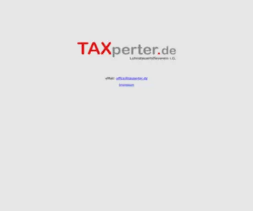 Taxperter.de(Deine Steuererklärung erledigen wir) Screenshot